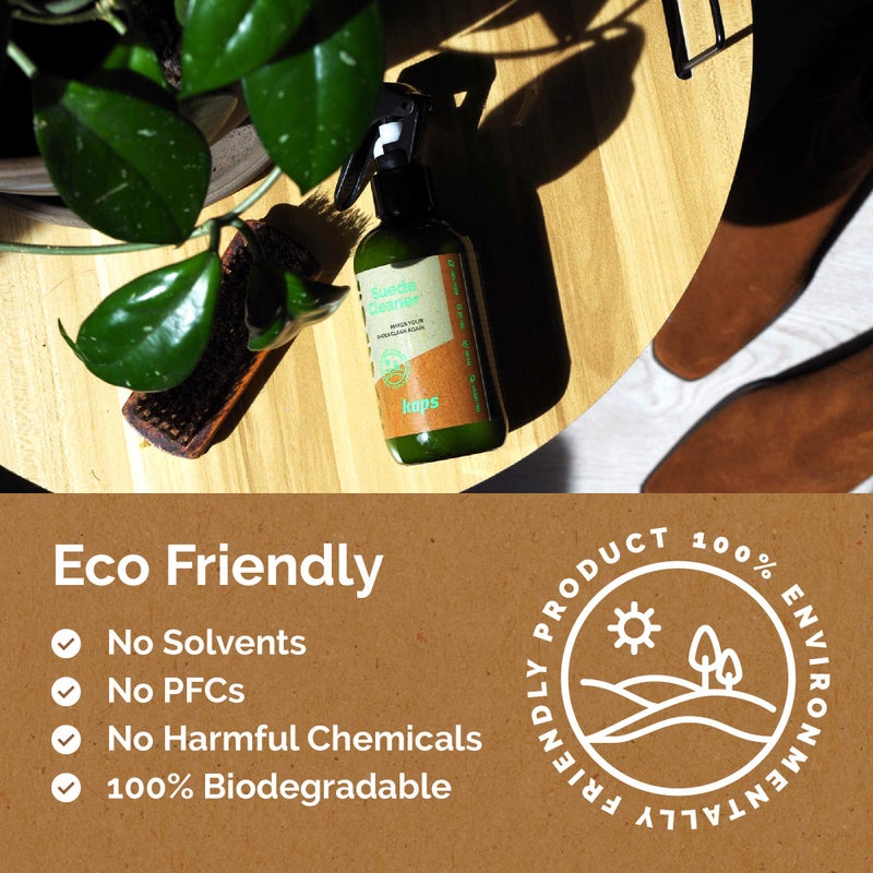 Kaps Suede Cleaner | Eco-Friendly Solvent Free Biodegradable | Cleaning Liquid for Suede and Nubuck Leather Footwear, Bags and Accessories | Made in Europe - Image 3